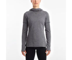 Saucony Women’s Runstrong Thermal Hoodie (DGH - Dark Grey Heather)