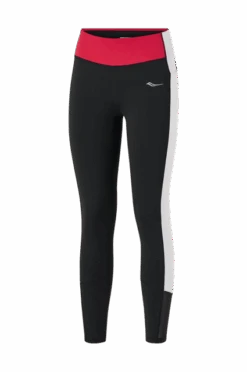 Saucony Women’s Fortify 7/8 Tight (BKWH - Black/white/red)