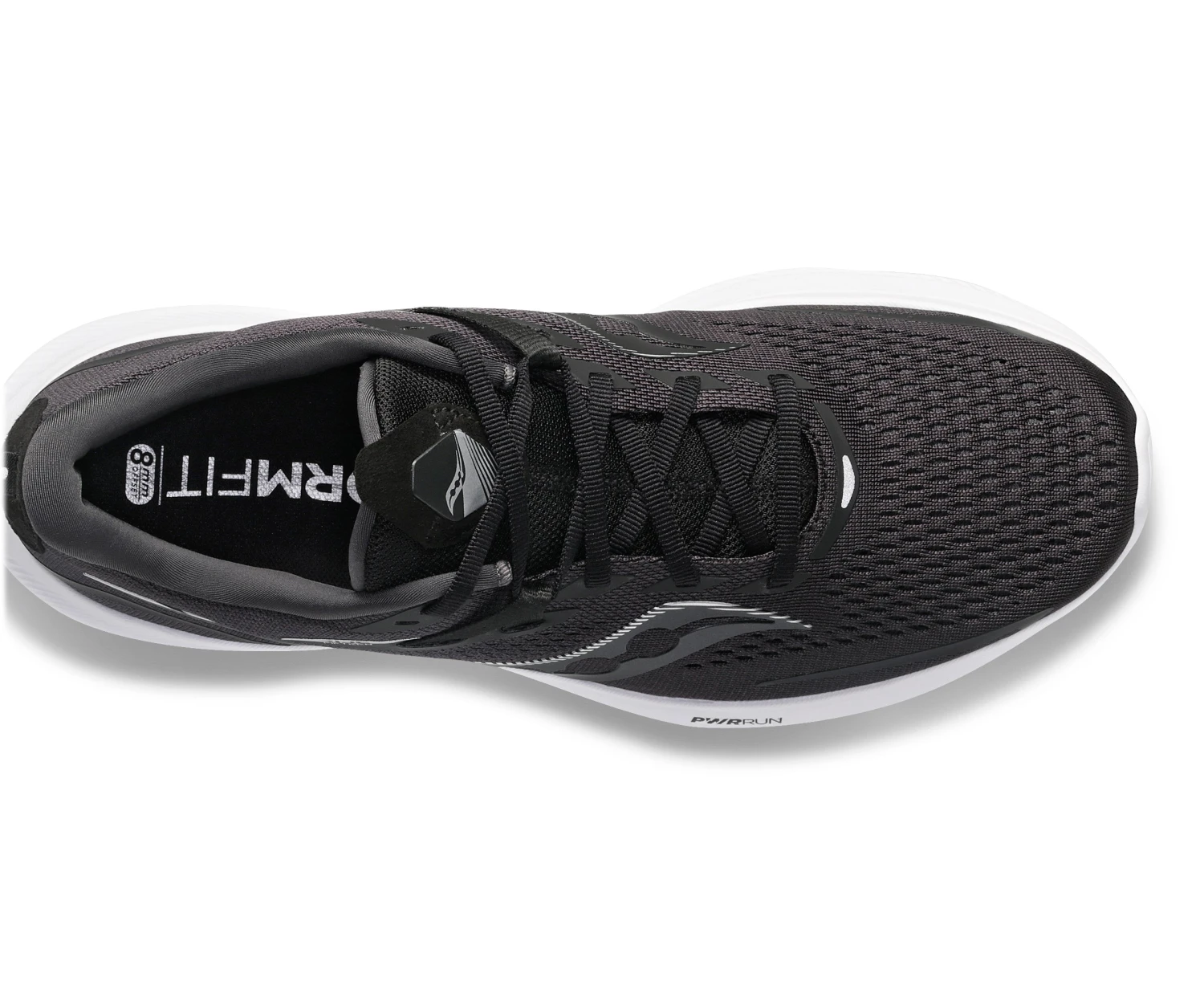 Saucony Women's Ride 15 (05 - Black/White) - Image 3