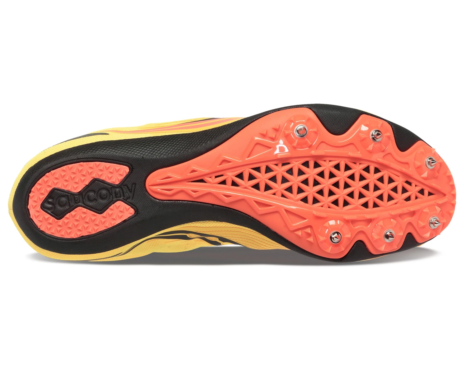 Saucony Men's Ballista MD (16 - VIZI Gold/VIZI Red) - Image 3