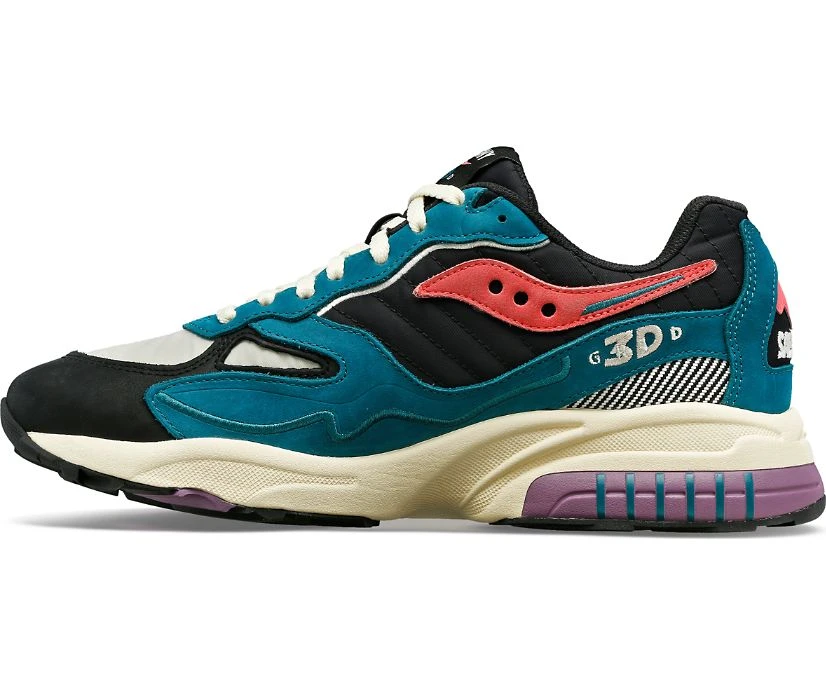 Saucony 3D Grid Hurricane Midnight Swimming - Image 2