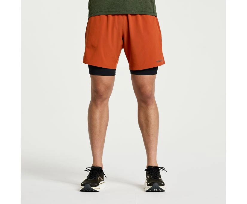 Saucony Men's Outpace 7" 2-in-1 Short - Image 10