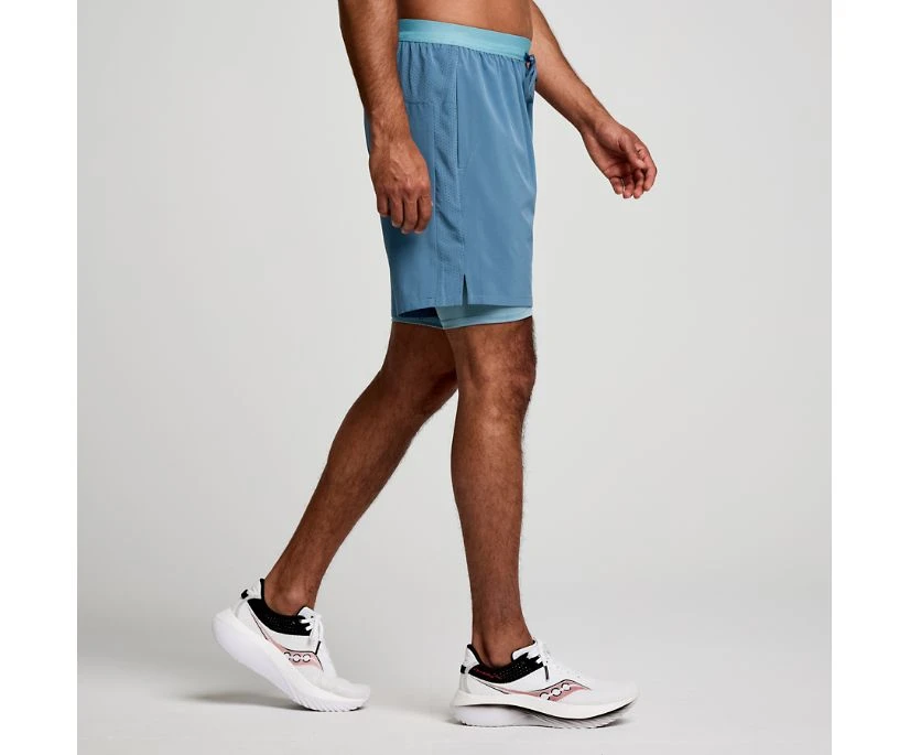 Saucony Men's Outpace 7" 2-in-1 Short - Image 3