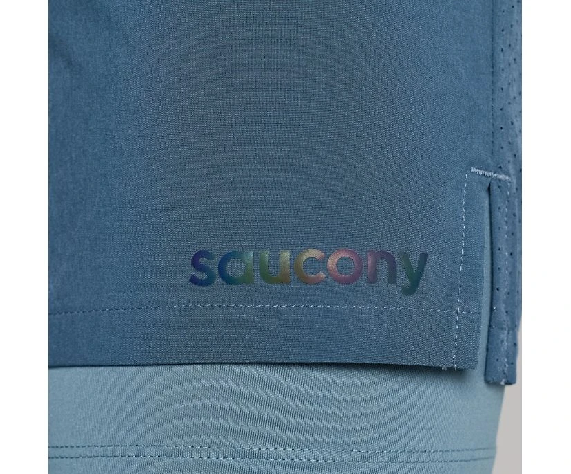 Saucony Men's Outpace 7" 2-in-1 Short - Image 7