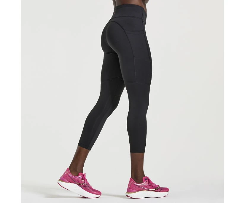 Saucony Women's Fortify Crop Tight - Image 2